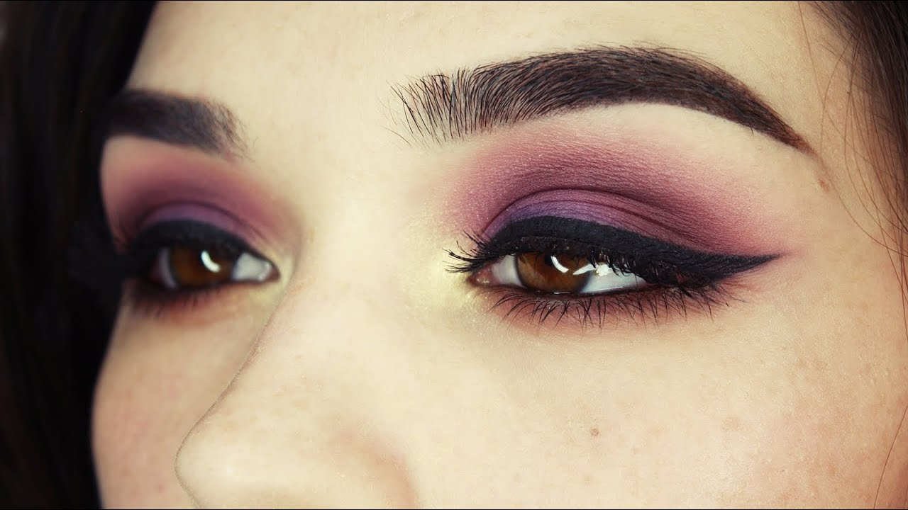 Gold Makeup Brown Eyes Purplegoldbrown Eye Makeup Tutorial Youtube