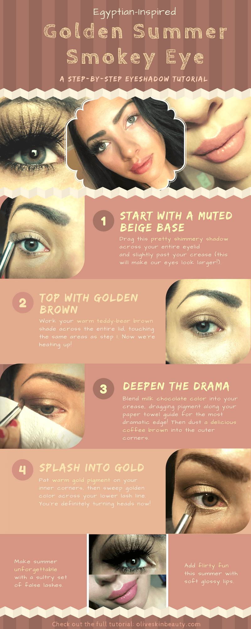 Gold Makeup Brown Eyes Simply Dramatic Egyptian Inspired Summer Smokey Eye Makeup Tutorial