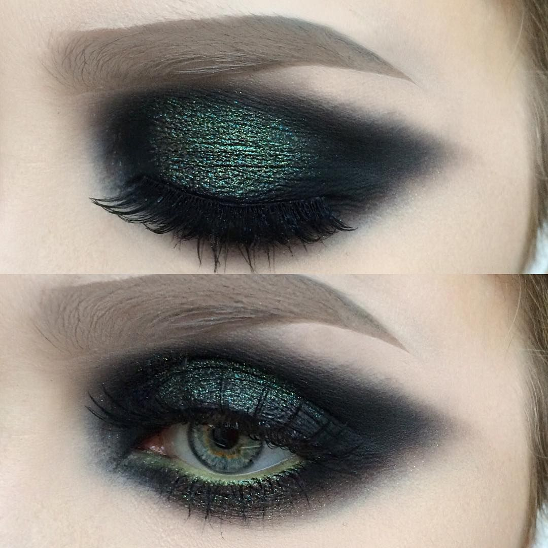 Gothic Eye Makeup I Used Urbandecaycosmetics Eyeshadows Blackout And Zodiac