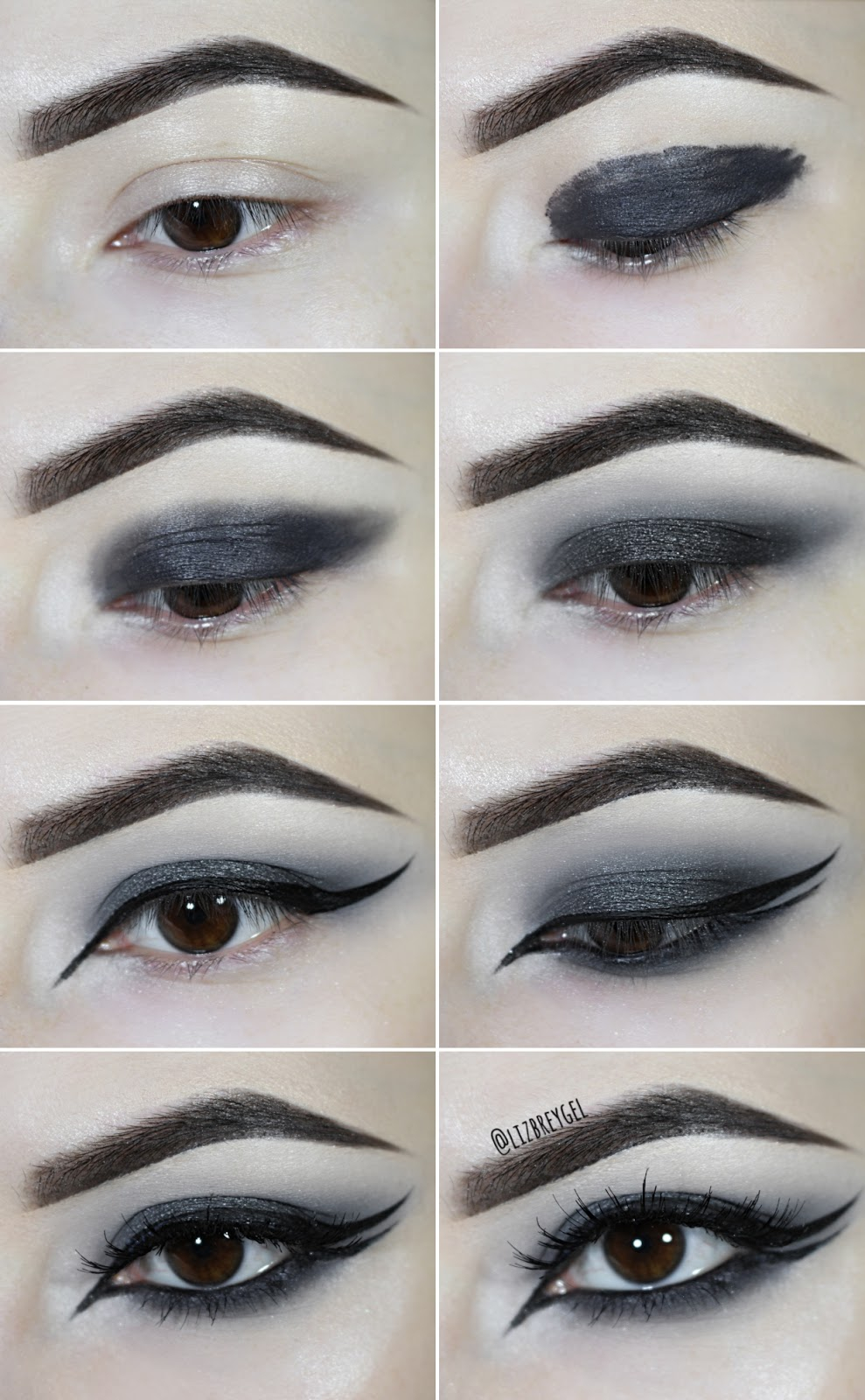 Gothic Eye Makeup Nocturnal Eyes Step Step Goth Smoky Eye Double Eyeliner Makeup