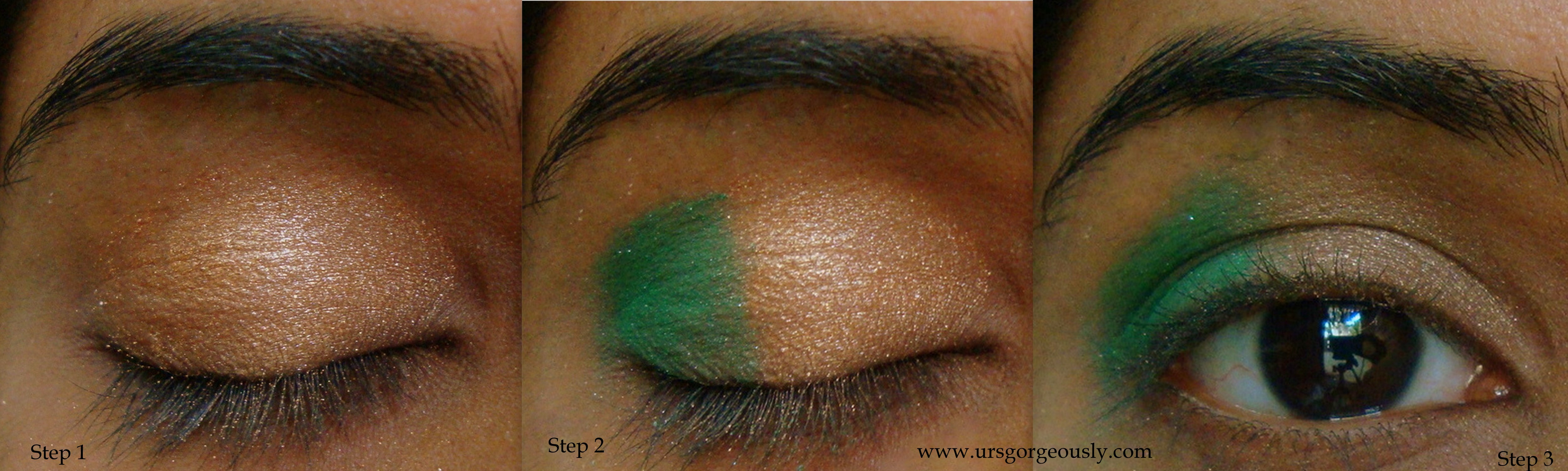 Green And Gold Eye Makeup 6 Simple Steps For A Gold And Green Eye Makeup Tutorial Ursgorgeously