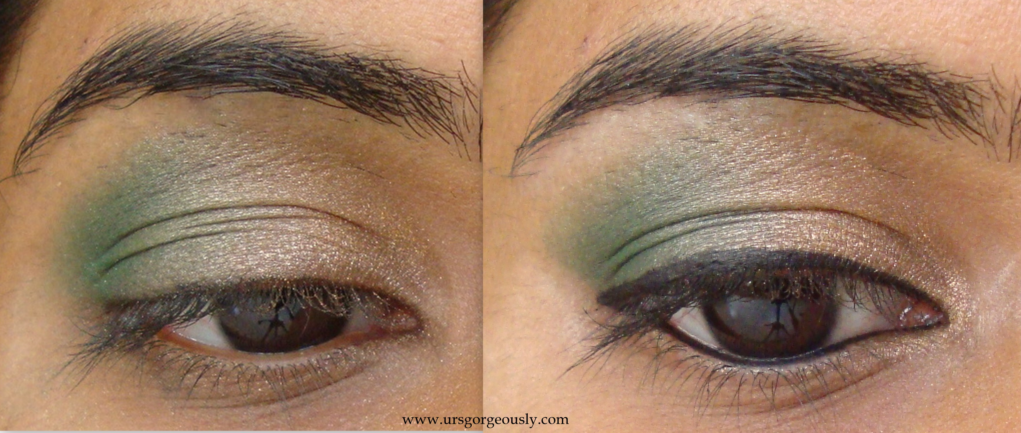 Green And Gold Eye Makeup 6 Simple Steps For A Gold And Green Eye Makeup Tutorial Ursgorgeously