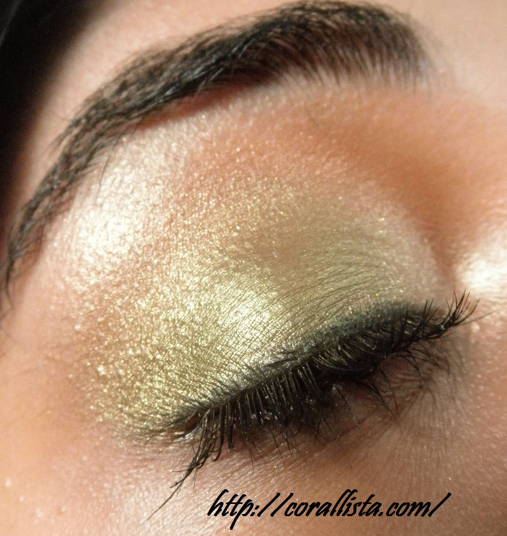 Green And Gold Eye Makeup Gold Green Eye Makeup With Avon Mango Mania Lipstick Fotd And
