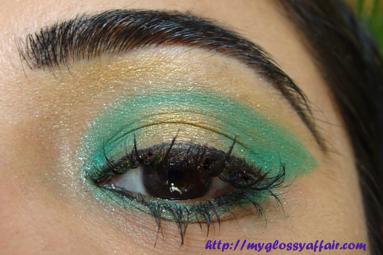 Green And Gold Eye Makeup Green Gold Eye Makeup Eotd My Glossy Affair