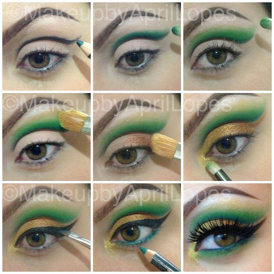 Green And Gold Eye Makeup Perfect Makeup Tutorial For Green Eyes Georgette Musely