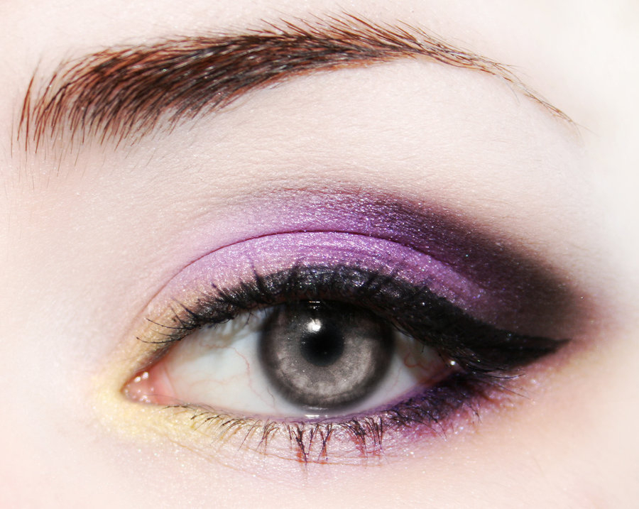 Grey And Purple Eye Makeup For Grey Eyes Hedwyg23 On Deviantart On We Heart It