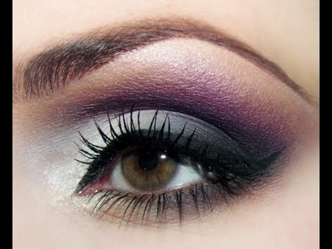 Grey And Purple Eye Makeup How To Soft Smokey Purple Grey Eyeshadow Romantic Tutorial Youtube