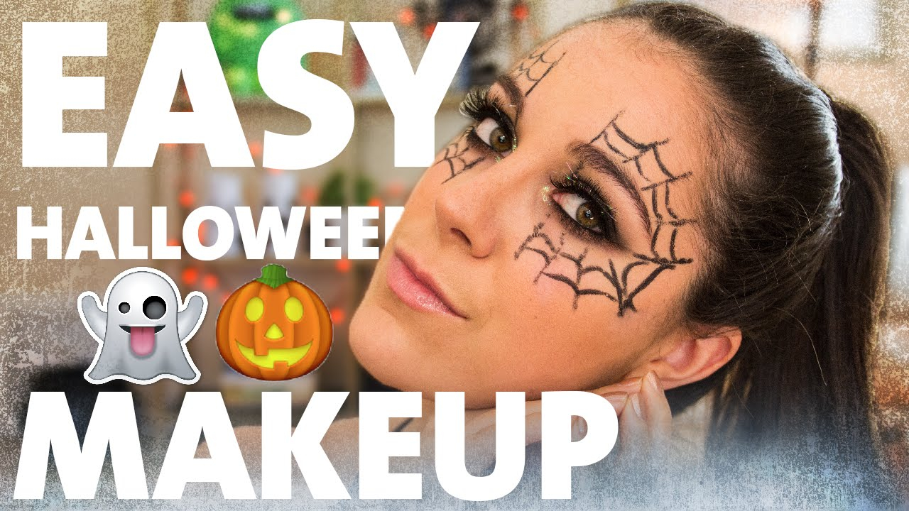 Halloween Eye Makeup Designs Easy Halloween Makeup Tutorial Spider Web Eyes Kelsey Farese