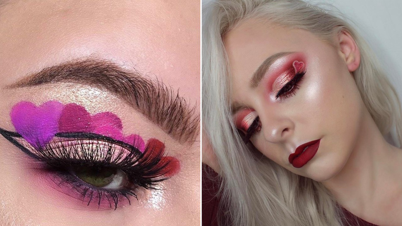 Heart Eye Makeup 7 Ways To Wear Heart Makeup On Valentines Day Allure