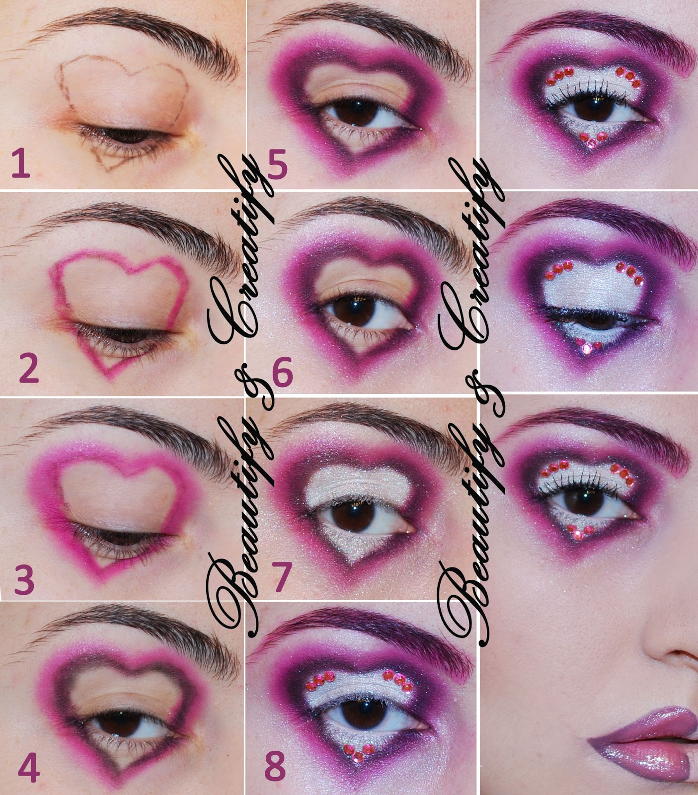 Heart Eye Makeup Artistic Heart Makeup Look