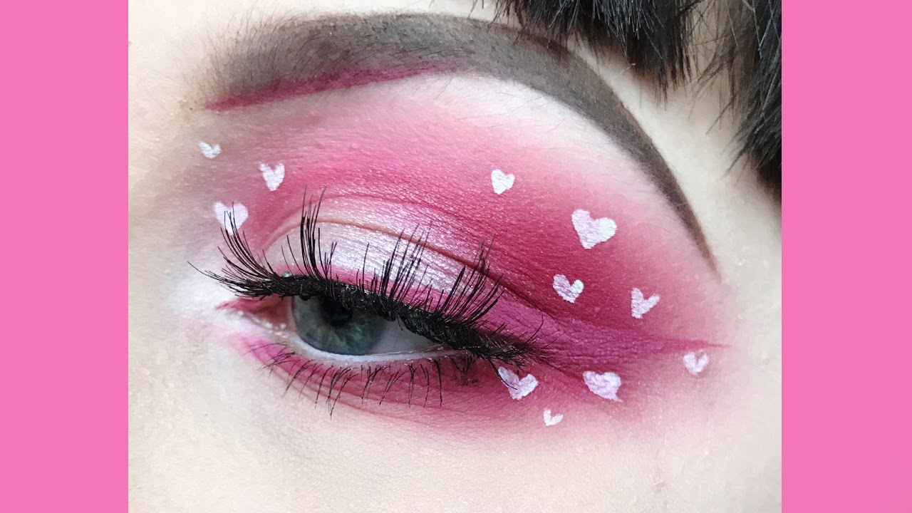 Heart Eye Makeup Cute Mini Hearts Valentines Day Makeup Tutorial Youtube