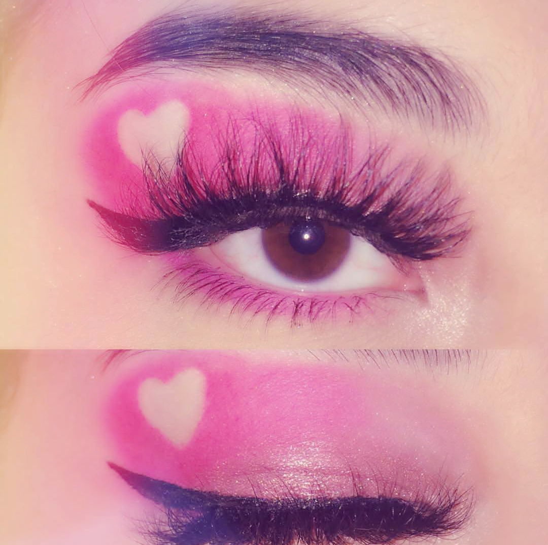 Heart Eye Makeup Wear Your Heart On Your Eyes Try This Eye Makeup On This