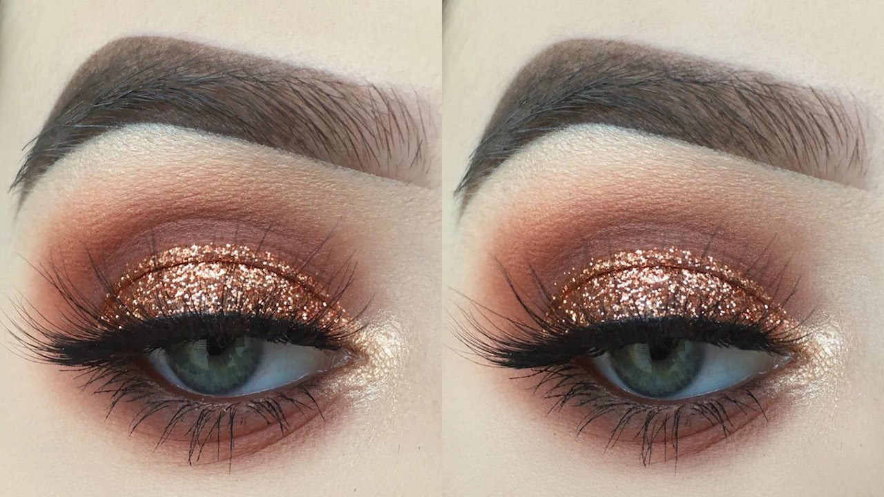 Holiday Eye Makeup Holiday Copper Glitter Smokey Eye Makeup Tutorial Abh Modern