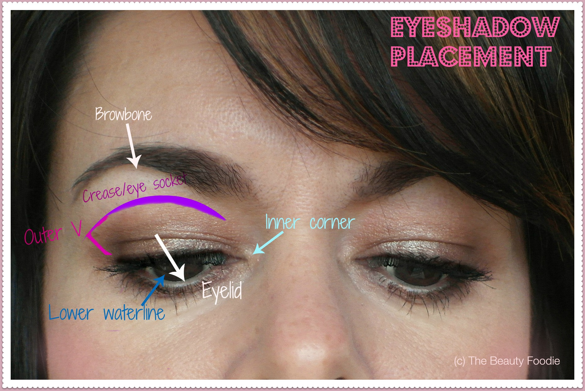 How To Apply Eye Makeup With Pictures Eyeshadow Placement Where Do I Apply It The Beauty Foodie