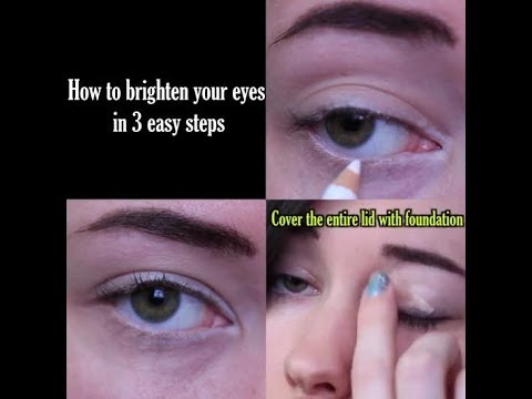 How To Brighten Your Eyes With Makeup How To Brighten Your Eyes In 3 Easy Steps Makeup Tutorial The Rachel