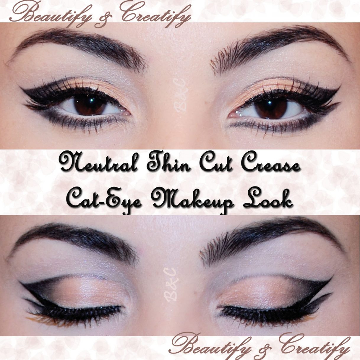 How To Do Cat Eye Makeup Neutral Thin Cut Crease Cat Eye Makeup Look