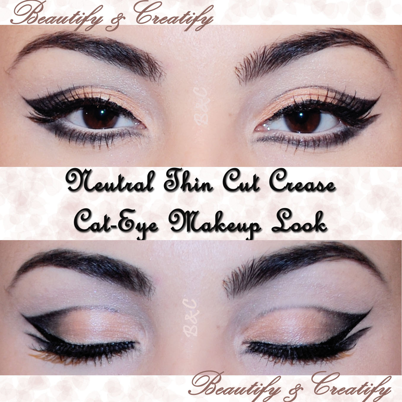 How To Do Cat Eye Makeup Neutral Thin Cut Crease Cat Eye Makeup Look