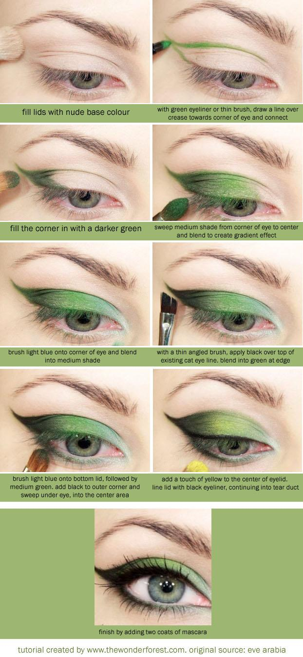 How To Do Wedding Eye Makeup Green Wedding Green Eyeshadow Tutorial 810336 Weddbook