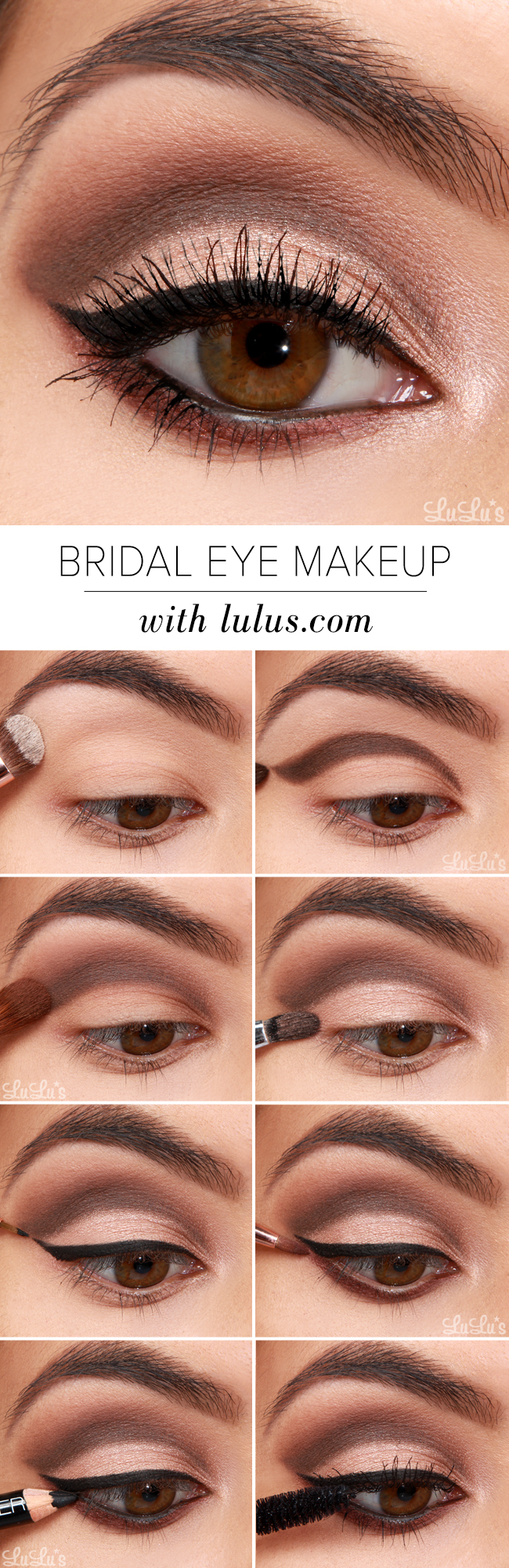 How To Do Wedding Eye Makeup Lulus How To Bridal Eye Makeup Tutorial Lulus Fashion Blog