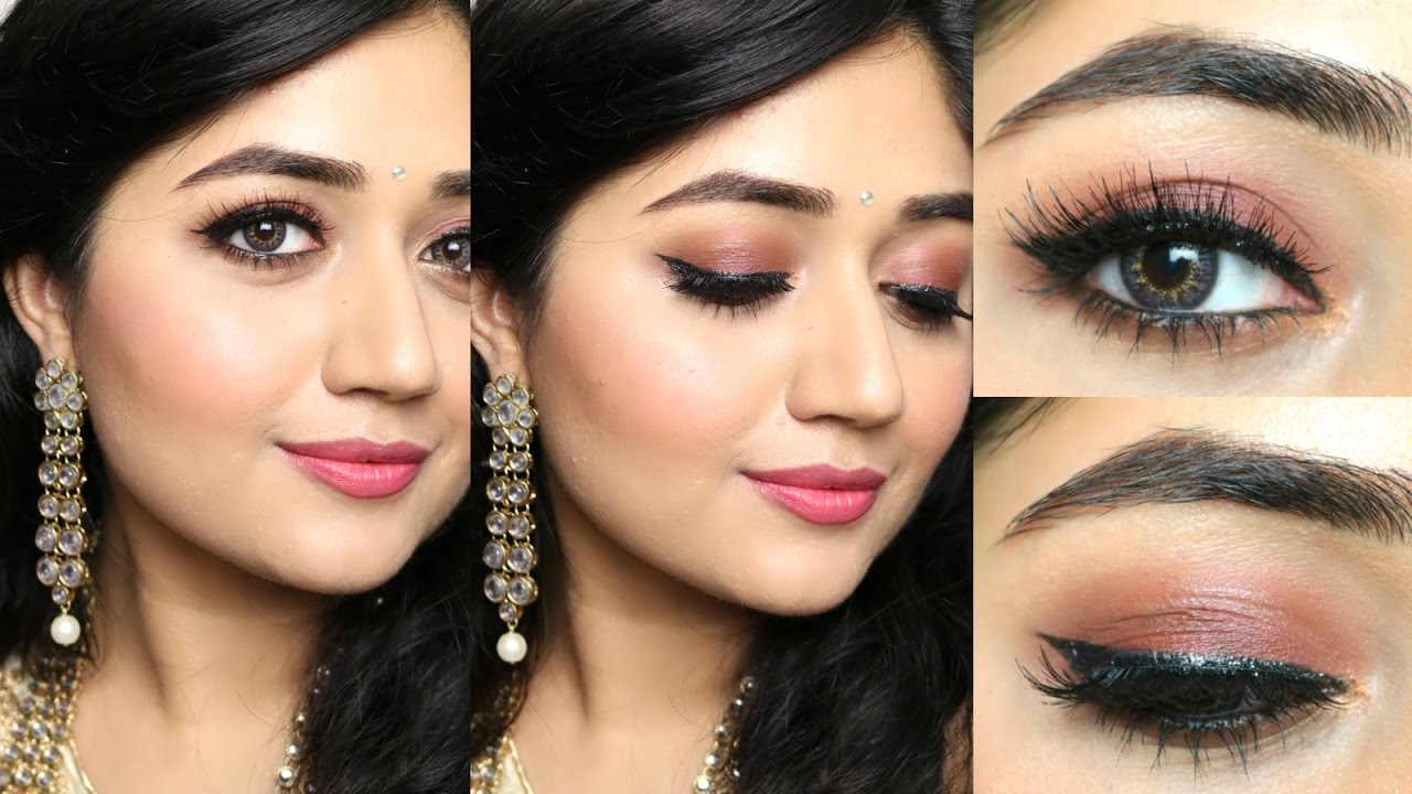 Indian Eye Makeup Indian Makeup Tutorial Natural Rosy Brown Makeup Corallista