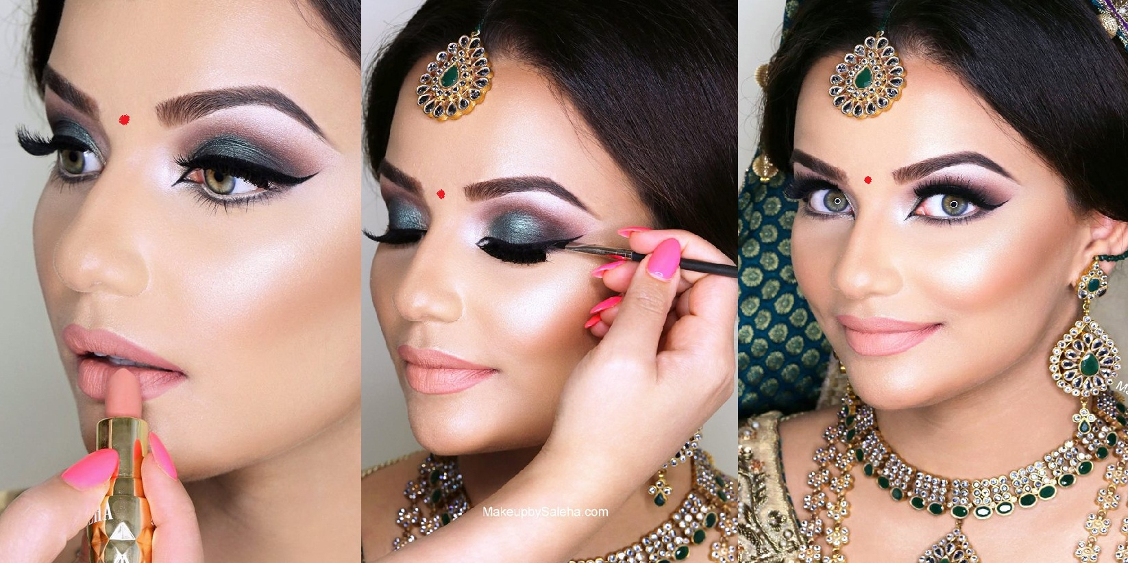 Indian Eye Makeup Tips Indian Bridal Wedding Makeup Step Step Tutorial With Pictures