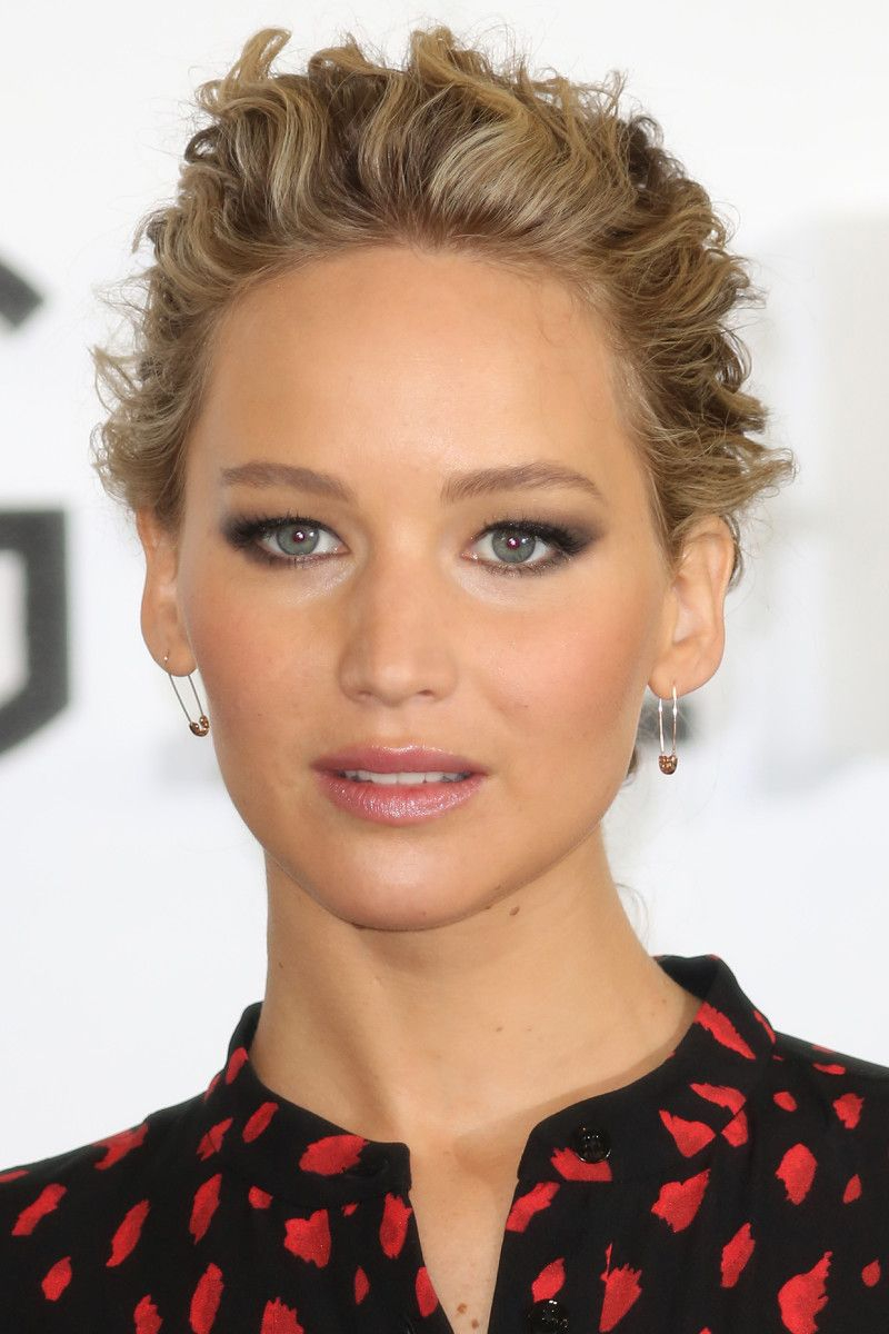 Jennifer Lawrence Eye Makeup Jennifer Lawrence Before And After Hair Beauty Jennifer