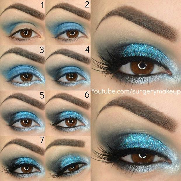 Light Blue Eye Makeup 21 Glamorous Smokey Eye Tutorials Stayglam