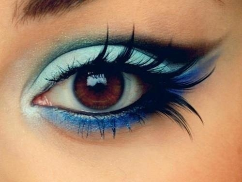 Light Blue Eye Makeup Light Blue Dark Blue And Black Eyeshadow Makeup