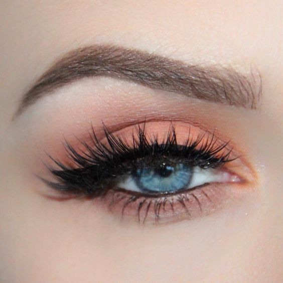 Light Blue Eye Makeup Light Orange Eye Makeup For Light Blue Eyes Ladystyle