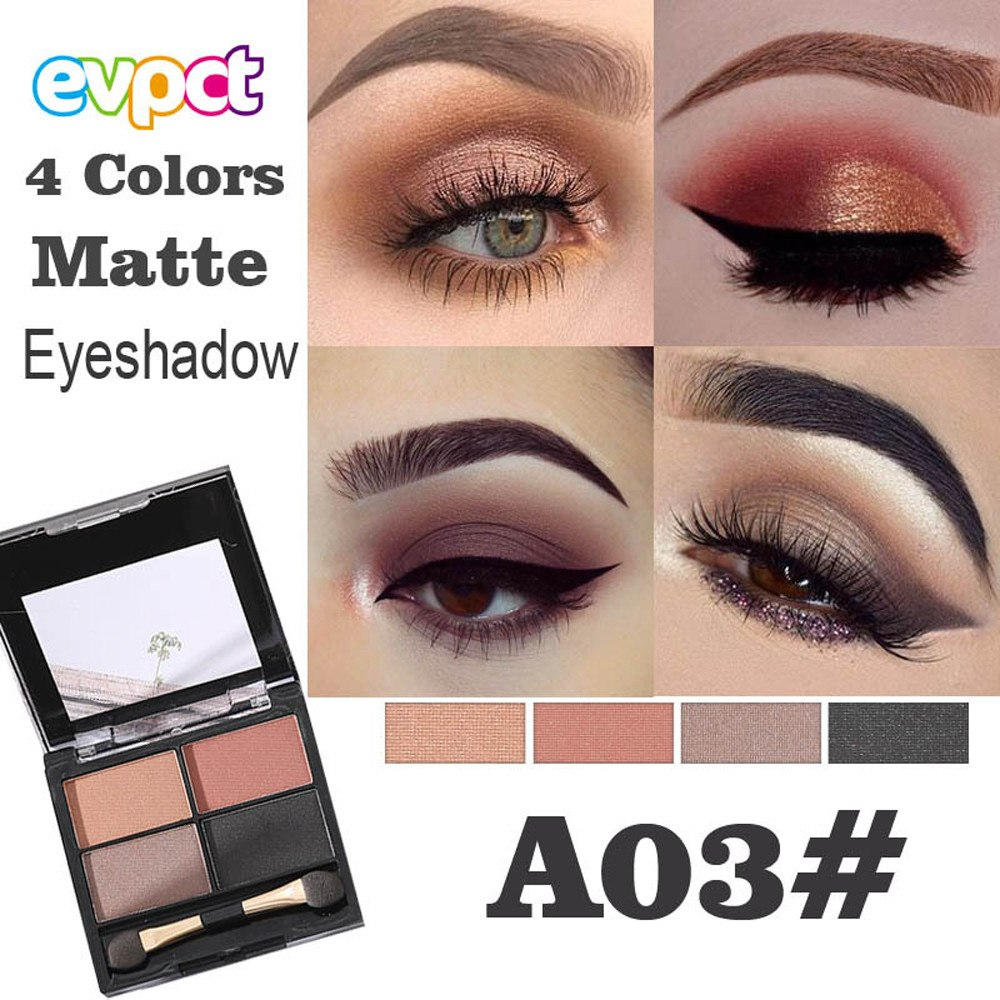 Light Eye Makeup Professional Salon Matte Pearl Light Eye Shadow Powder Palette Matte