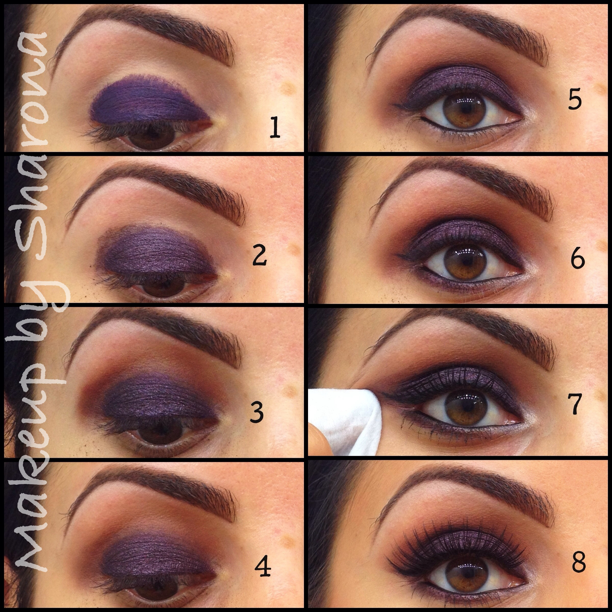 Mac Eye Makeup Application Purple Makeup Sharona