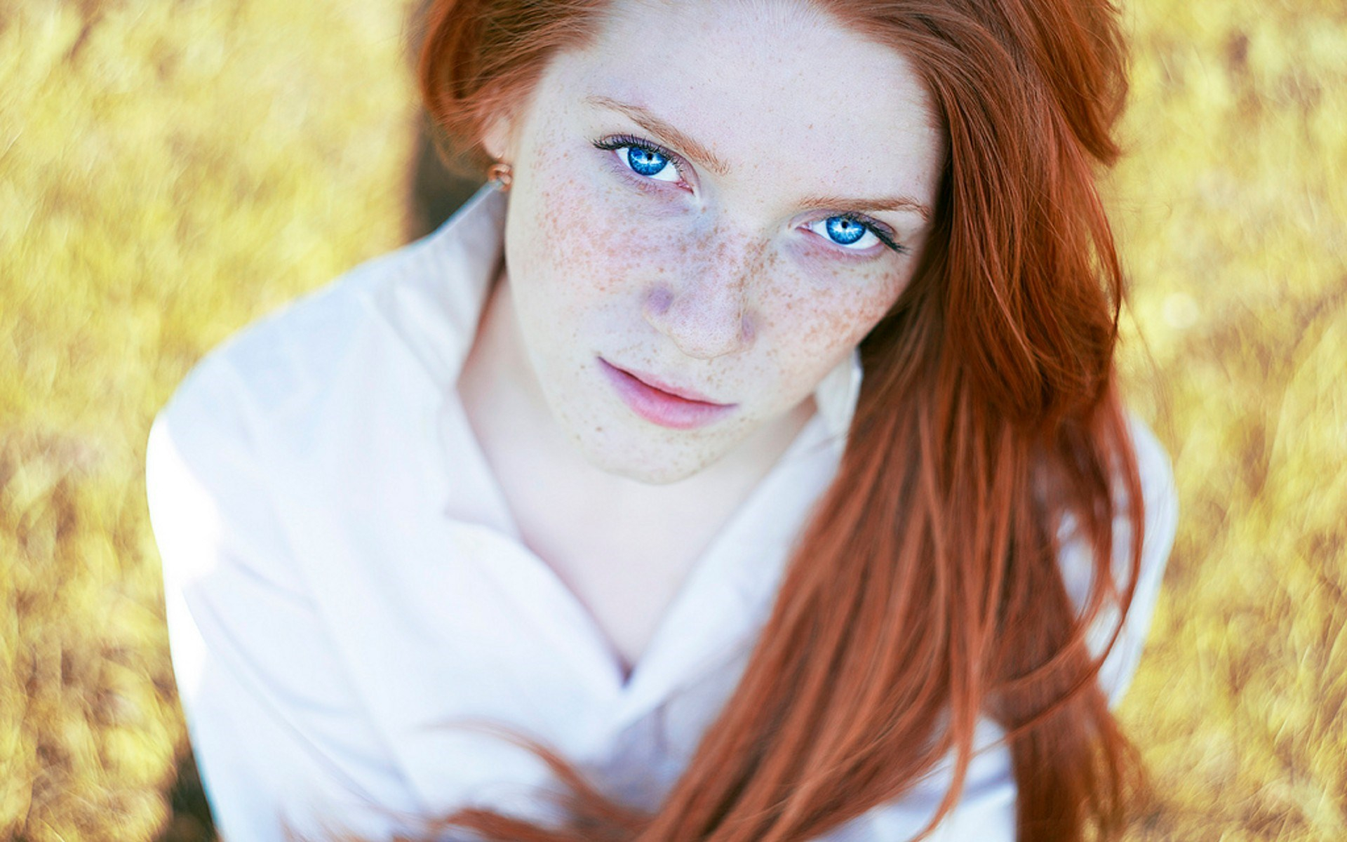 Makeup For Blue Eyes Red Hair Redhead Girl Blue Eyes 6987187