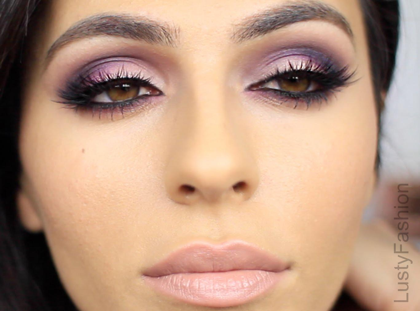 Makeup For Brown Eyes Purple Wedding Makeup For Brown Eyes 2017 Lustyfashion