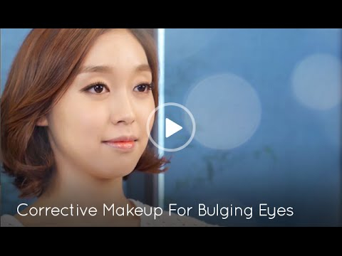 Makeup For Bulging Eyes Korean Beauty Corrective Makeup For Bulging Eyes Youtube