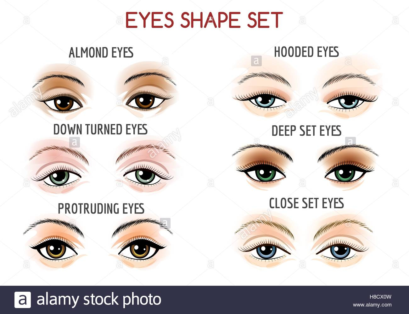 Makeup For Close Set Eyes Beautiful Almond Eyes Natural Makeup Stock Photos Beautiful Almond