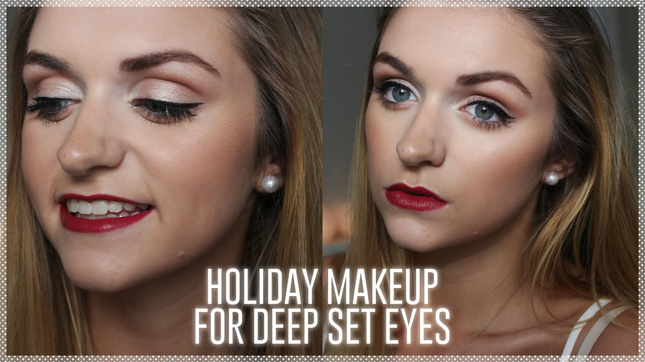 Makeup For Deep Set Eyes Holiday Makeup For Deep Set Eyes Itsmizmadz Youtube