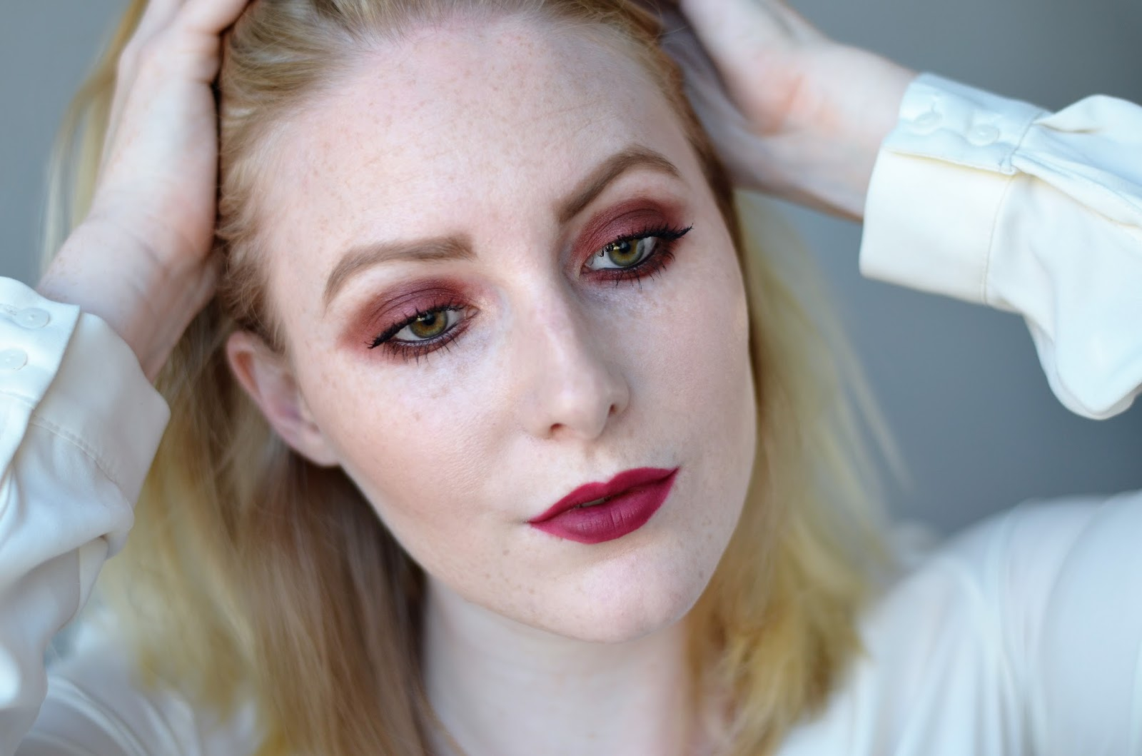 Makeup For Hazel Eyes Vancouver Vogue Fall Makeup For Green Hazel Eyes Deep Wine Red