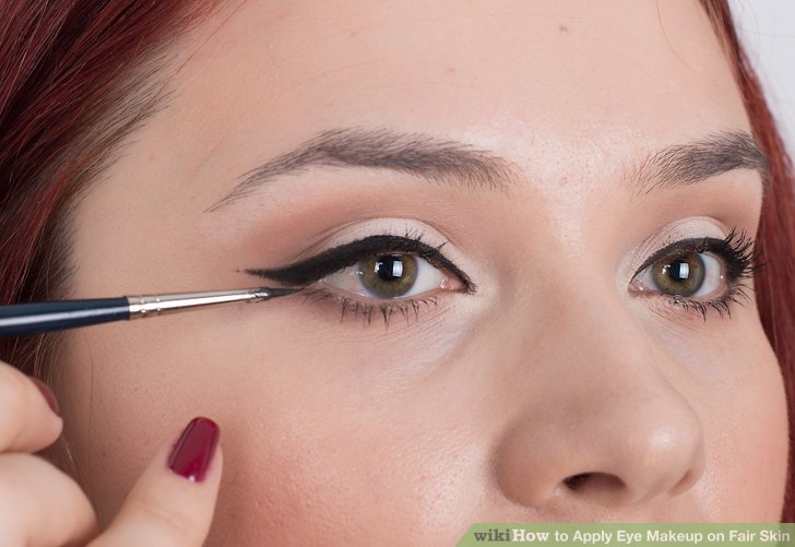 Makeup For Pale Skin And Brown Eyes How To Apply Eye Makeup On Fair Skin 9 Steps With Pictures