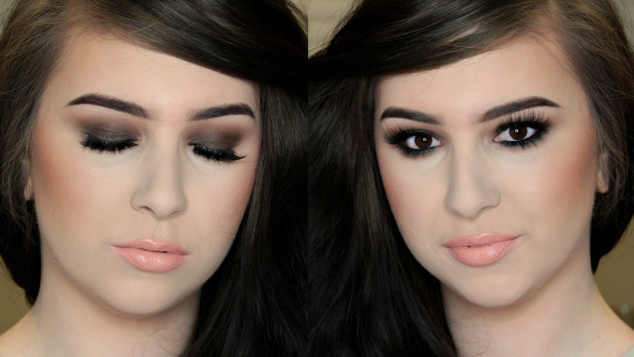 Makeup For Small Brown Eyes Basic Brown Smokey Eye For Hooded Small Eyes Youtube