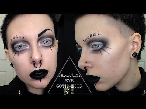 Makeup Gothic Eyes Big Goth Eyes Makeup Tutorial Youtube