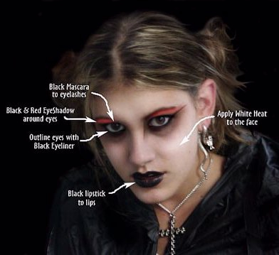 Makeup Gothic Eyes Gothic Makeup Moniques Handy Guide To Making Yourself Look Dead
