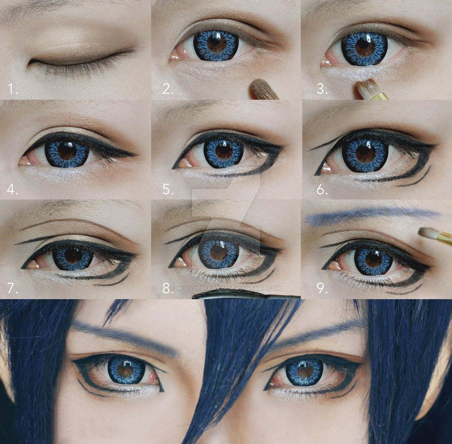 Makeup On Eyes Cosplay Eyes Makeup Tutorial For Shonen Mollyeberwein On Deviantart