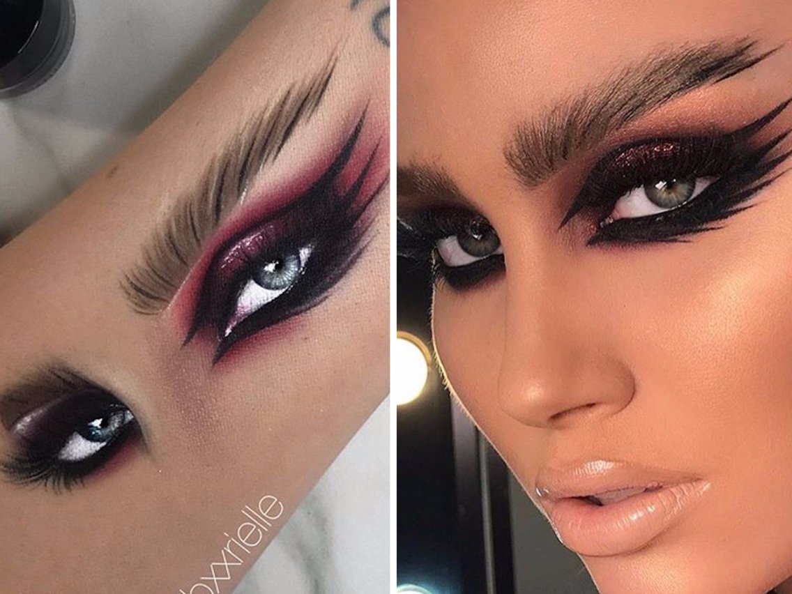 Makeup On Eyes Instagram Artist Draws Realistic Eye Makeup On Her Arm Insider