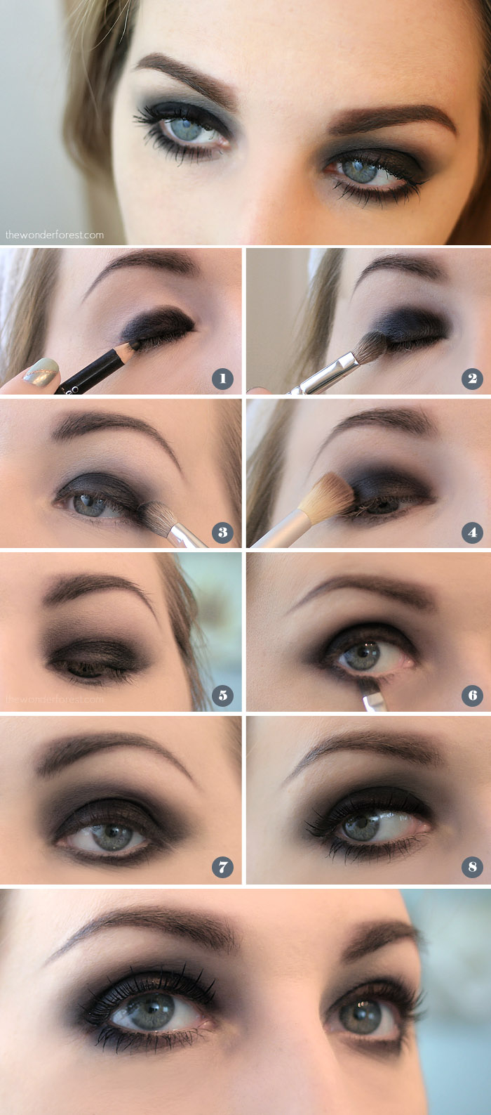 Makeup Smokey Eye Easy Black Smokey Eye Tutorial Wonder Forest