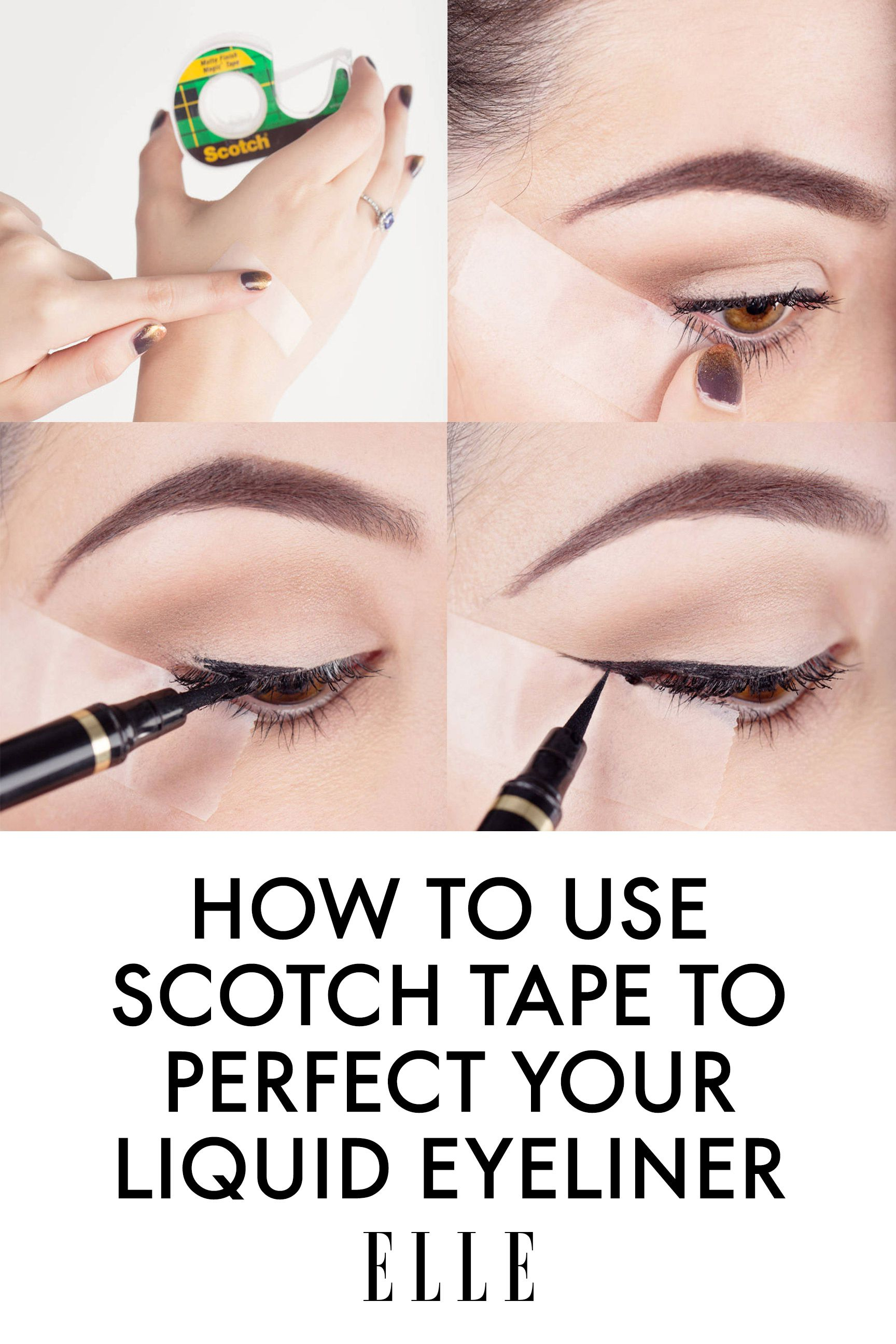 Makeup Tape Eyes Liquid Eyeliner Tips Scotch Tape Tips To Perfect Your Liquid Eyeliner