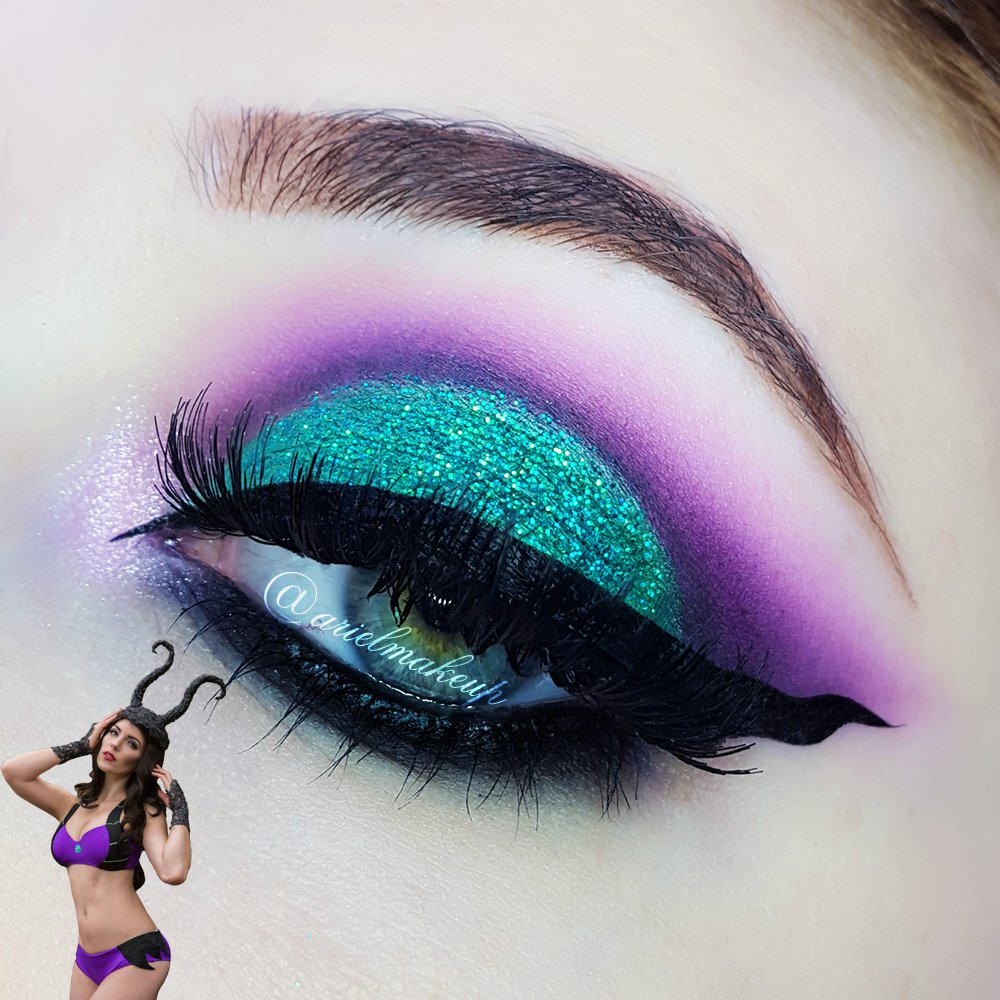 Maleficent Eye Makeup Ariel Make Up On Twitter Maleficent Inspired Makeup For