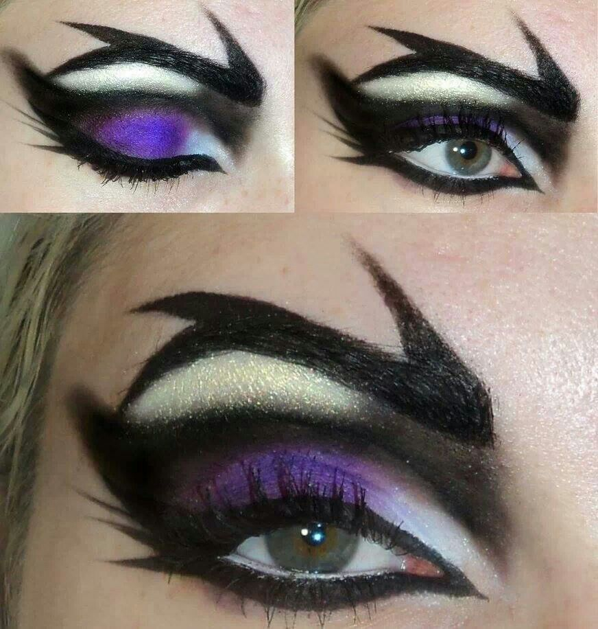 Maleficent Eye Makeup Maleficent Eye Makeup Eyemakeup Costume Makeup Halloween Makeup