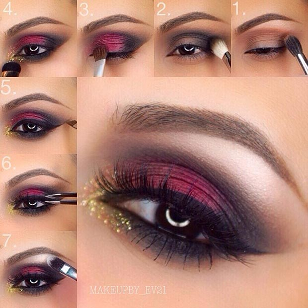 Maroon And Gold Eye Makeup 40 Eye Makeup Looks For Brown Eyes Stayglam Page 2