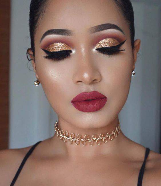 Maroon And Gold Eye Makeup 45 Fresh Spring Face Makeup Looks For Pretty Lasses
