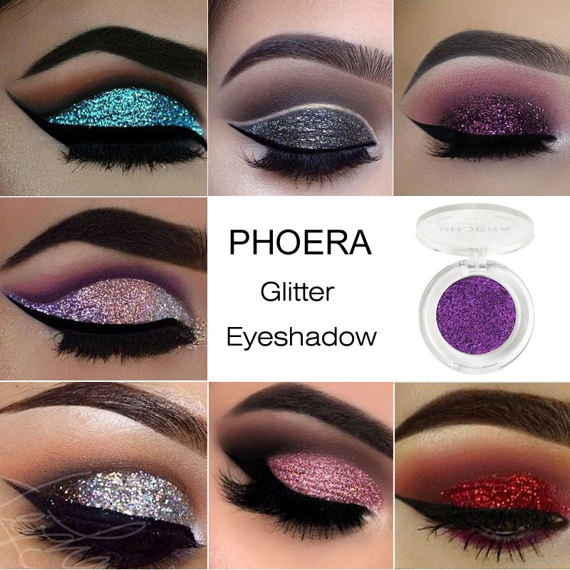 Maroon And Gold Eye Makeup Detail Feedback Questions About Phoera 8 Colors Diamond Eye Makeup
